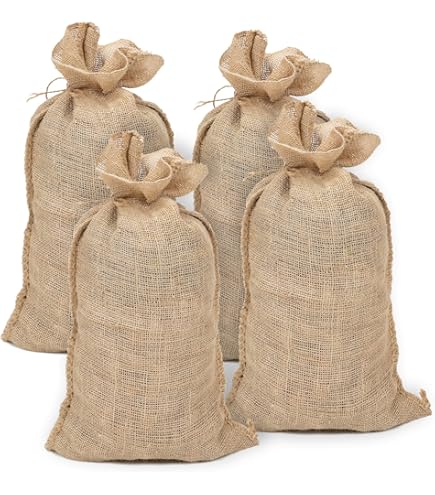 Egurs Sacchetti Iuta Grandi 10 Pz 25x35cm Sacchi Di Juta Sacchetto - Foto 4