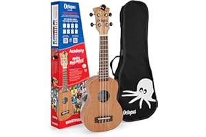 Octopus - Ukelele soprano UK205 de madera al natural, completo