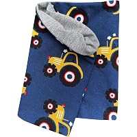 Sciarpa Triangolo Per Bambina Con Stelle - Cotone Multifunzione Dark Navy