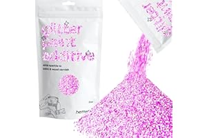 ‎HEMWAY Hemway Glitter Paint Additive 100g / 3.5oz Crystals for Acrylic Emulsion Paint - Interior Wall, Furniture, Ceiling, Wood, Varnish, Matte - Fine (1/64" 0.015" 0.4mm) - Pink Holographic