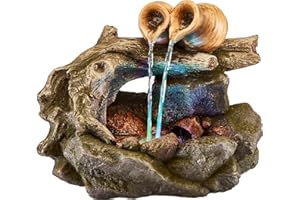 SERENITY WATER FEATURES Serenity Cascading LED Water Feature (Two Tipping Pots)