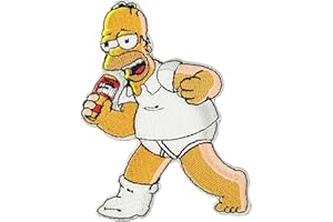PATCH KING Homer Simpson Beer Rockabilly Biker Heavy Metal Rockn Roll Musik parches
