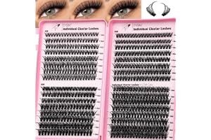 EMEDA Lösögonfranskluster 640 st 30D 40D 50D Fransklyngor 9 mm–16 mm Mix D-böjning Naturligt utseende Fluffigt och luftigt Ki
