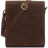 Produktbild von Arbeitstasche Herren LEABAGS Leder Uhängetasche Herren &ap; Daen I Essenger Bag It Laptoptasche Leder Herren