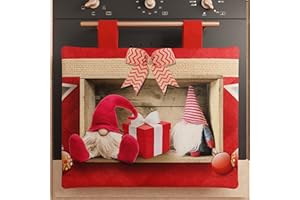 PETTI Artigiani Italiani - Copriforno Natalizio, Copriforno Cucina Natalizio, Copri Forno 40x50 cm, Copriforno Elfo, 100% Made in Italy