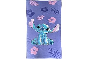 Disney Stitch Strandtuch Kinder Schwimmbadetücher für Kinder TV Show Geschenk für Jungen Mädchen 70 x 140 cm