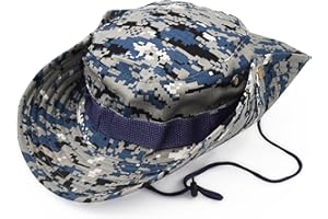 UltraKey Chapeau de Soleil à Large Bord Extérieur, Style d’armée de Combat Classique Jungle Chapeau de Soleil pour Pêche,Chasse,Camping