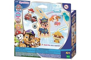 Aquabeads - Le kit porte-clés La Pat’ Patrouille - Activité Manuelle Enfants en Toute autonomie - Coffret de Perles Qui collent avec de l'eau - Jouet Enfant 4 Ans et + - 35125