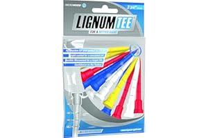 Lignum Lot de 12 Tees de 72 mm - Mix Neon