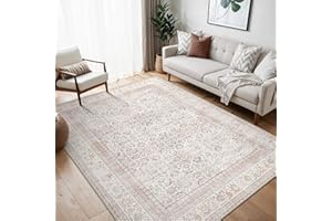 BEIMO Tapis bohème, vintage et lavable, à poils courts, antidérapant, 160 x 230 cm