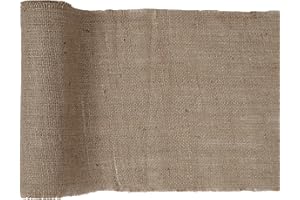 SANTEX Camino de mesa – 26 cm x 5 m natural – Decoración de mesa – 5276