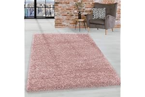Homebyhome Tappeto Salotto Moderno Tappeto Pelo Lungo Tappeto Rosa 60x110 cm - Tappeto Soggiorno Moderni Tappeto Camera da Letto Moquette Tappeti Morbido e Soffice - Tappeto Peloso Passatoia Corridoio