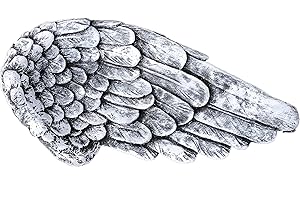 STONE AND STYLE Ailes d'ange, en pierre reconstituée massive; résistant aux intempéries et au gel jusque -30 °c