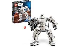 LEGO 75370 Star Wars Meca Soldado Imperial, Maqueta de Figura de Acción para Construir con Piezas Articuladas, Cabina para Minifigura y Gran Cañón de Disparo, Juguete Coleccionable