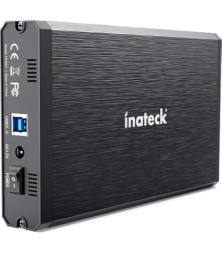 Pyugxab Casella Portatile Per HDD SSD Da 3,5 Pollici, USB3.0, RJ45