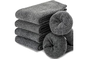 EBMORE Damen Wollsocken Merino Warme Dicke Wolle Socken Wandersocken Thermosocken Wintersocken für Damen 5 Paar