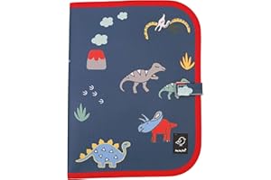 Jaq Jaq Bird JQ-CM-DINO2 Set de table 2 en 1, dinosaures 4 craies Butterstix
