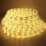 COCOMIA 12 Meter LED Lichterschlauch Außen, Wasserfest LED Schlauch für Auße, Dekoration und Beleuchtung LED Lichterschlauch 