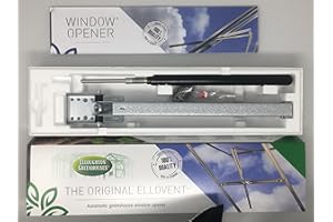 The Original Ellovent™ Automatic Greenhouse Window Opener, Adjustable Roof Vent Autovent, Solar Powered, by Elloughton Greenhouses®