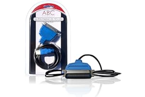 ABC Products USB to Parallel Port Adapter Cable IEEE1284 for Printers, 36 Pin, Compatible with Canon, Epson, Brother, Lexmark, HP, Windows 98SE to 7, MAC OS V8.6 to 9.2 & Higher