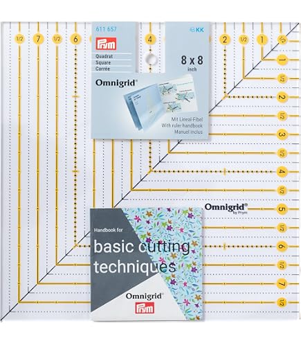 Règle Triangle Quick Prym Pour Patchwork - Échelle En Cm, Découpe Carrés 1/4 Jusqu'à 20 Cm