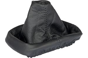 L & P Car Design L&P A0033 Schaltsack Schaltmanschette kompatibel mit VW Golf 4 IV 100% Echtleder Leder Schwarz