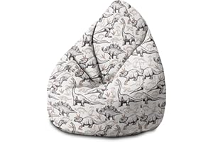 ‎DREAMROOTS DreamRoots Children's Bean Bag with Filling - Floor Cushion Children's Bean Bag - Children's Room 80 x 80 x 120 cm - Bean Bag Children - Bubibag - Children's Bean Bag - Seat Cushion Floor