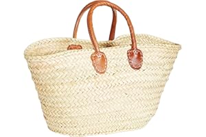 MARRAKESCH Ibiza - Borsa da spiaggia, 50 cm, motivo: foglia di palma marocchina, intrecciata, XXL, per uomo e donna
