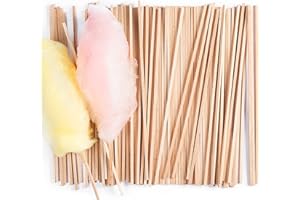 GREENDOSO® 100 Bâtons pour Barbe à Papa – Bâtonnets de 28 cm Aptes au Contact Alimentaire – Conditionnés en France (100 Bâtonnets)