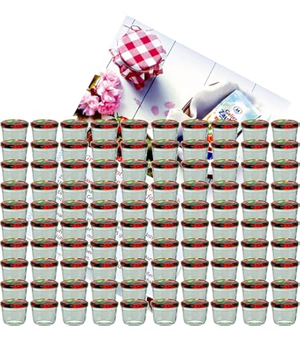 MamboCat Lot De 12 Bocaux En Verre Avec Couvercle En