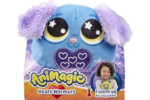 Animagic: Heart Warmers - Dog (Small) | Colour Changing Cuddly Companion with Reusable Heat Pack for Extra Comfort | For Kids Aged 4+