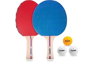 Franklin Sports Ping Pong Paddle Set with Balls - 2 Player & 4 Player Table Tennis Paddle Kit - Full Ping Pong Starter Kit