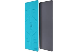 RE:SPORT Yogamatte Phthalatfrei | Gymnastikmatte rutschfest | Fitnessmatte schadstofffrei | Trainingsmatte mit Tragegurt Phthalatfrei 183 x 61 x 0,6 cm