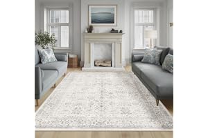 Beauoop Vintage Matta 200x300 cm Grå Tvättbar Vardagsrum Sovrum