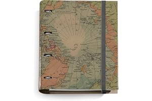 Miquelrius - Carpebloc Riciclato, raccoglitore con 4 anelli + ricarica 100 fogli riciclati A4 a griglia, chiusura con gomma, design eco mappa