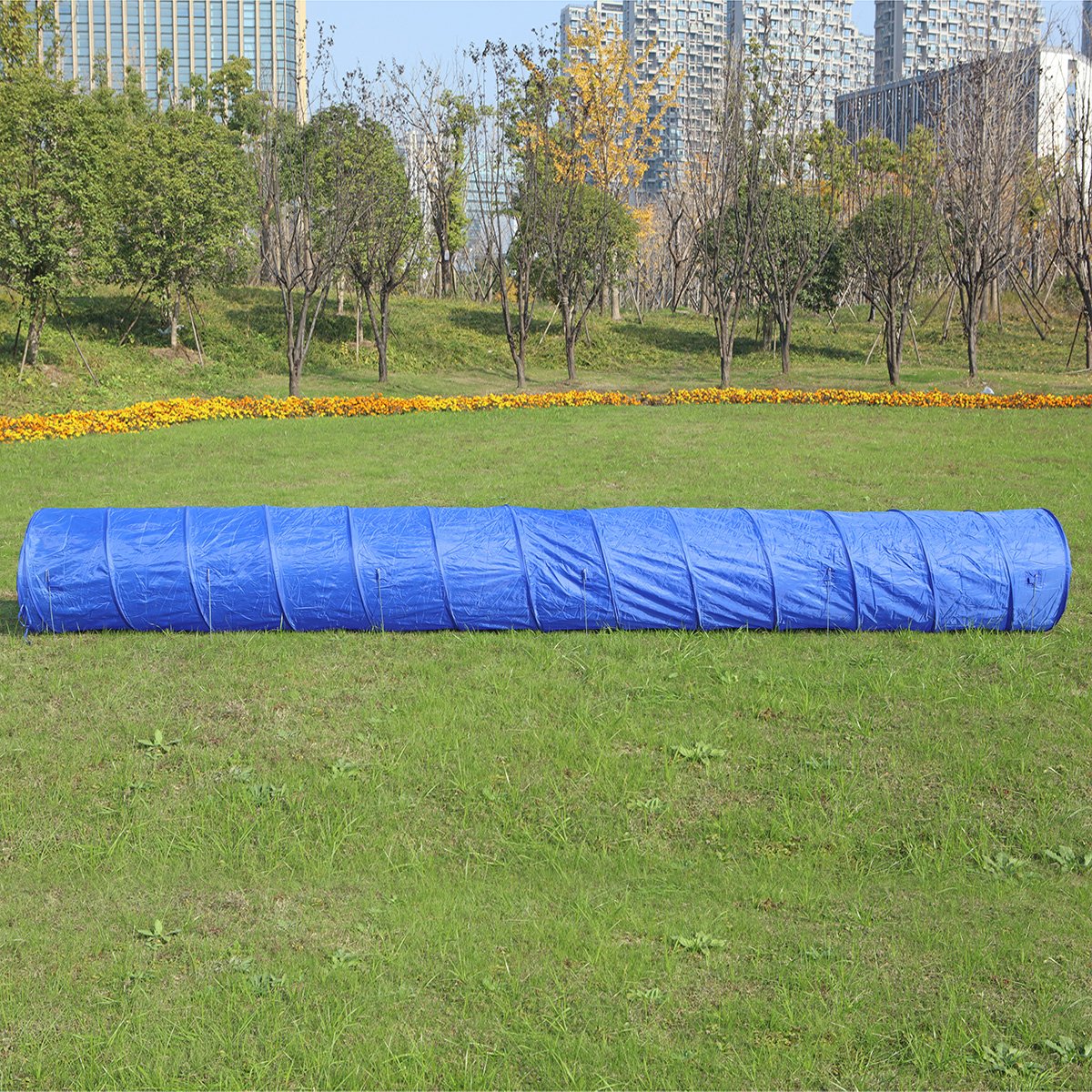 OHANA 5 Meters XL Large Dog Agility Tunnel, Dog Obstacle Equipment