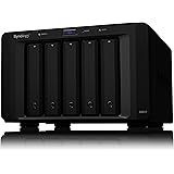 Synology DX517 5 Bay Desktop Network Attached Storage Expansion Enclosure, Black