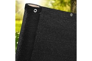 PRO-TEC GARDEN PRODUCTS 1m,1.5m, 2m wide privacy netting garden screening windbreak fencing 95% shade fence net black 1.5m x 30m