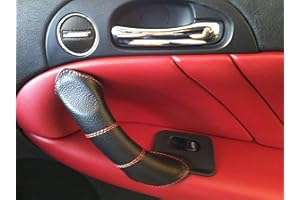 lartepelle RIVESTIMENTO VERA PELLE PER MANIGLIE INTERNE DESTRA E SINISTRA