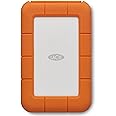 LaCie Rugged USB-C, 4TB, Portable External Hard Drive, Drop, Shock, Dust, Rain Resistant, for Mac & PC, 3 year Rescue Services (STFR4000800)