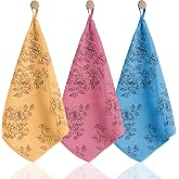 MICLO CLEANING | Premium Kalite Desenli Kadife Mutfak Bezi | Leke Tutmaz-Koku Yapmaz x3 Adet 30x40cm
