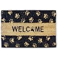 Relaxdays Fußmatte 'WELCOME' Aus Kokosfaser – 40x60 Cm, Braun, Mit Rutschfester PVC-Unterseite Für Innen & Außen
