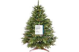 ‎PURE LIVING INTERIOR DESIGN Premium künstlicher Weihnachtsbaum klein 120cm - TESTSIEGER 10 Jahre GARANTIE - Naturgetreuer Weihnachtsbaum künstlich mit Holzständer und Tasche - Christmas Tree Tannenbaum künstlich von Pure Living