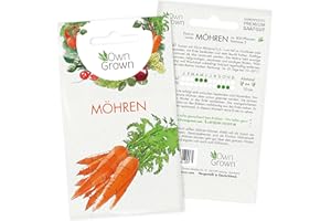 Möhren Samen: Premium Möhren Saatgut zum Anbau von ca. 800 Möhren Pflanzen – Karotten Samen für den Garten – Gemüse Samen – Samen Gemüse – Gemüse Pflanzen Samen für die Gemüse Anzucht von OwnGrown