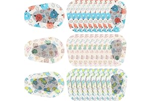 TELOOCO 30pcs Adhesive Eye Patches for Kids Light Blocking Breathable Toddler Eye Patches Fun Animails Cartoon Eye Bandage for Children with Lazy Eye(3 Styles)