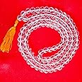 Anciently Sphatik Mala Original | Spadigam Malai Original | Sphatik Jaap Mala 108 Beads, Quartz, White, 1 Piece (6 mm)