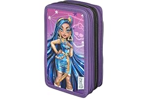 Scooli - Trousse d'écolier remplie avec stylos et Accessoires de qualité supérieure - Idéale pour l'école, Les Loisirs et Les déplacements - À partir de 6 Ans