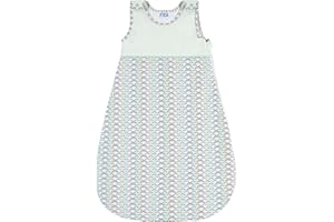 Sweety Fox Gigoteuse Été 6 12 mois 80cm TOG 2.5 100% Coton Bio OEKO TEX - Turbulette Unisex Bleu avec motifs