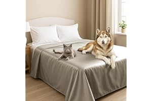 Byour3 - Copriletto Matrimoniale SUPER IMPERMEABILE Animali Antimacchia Protezione Letto Singolo Piazza e Mezza Antipelo Antimuffa Gatto Cane Bambini Coperta Lavabile (Zenzero, Matrimoniale)