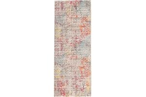 RugVista, Monet, Alfombra, Pelo Medio, 80 x 300 cm, Pasillo, Moderno, Oeko-Tex Standard 100, Polypropylene, Pasillo Dormitorio Cocina, Sala De Estar, Multicolore, Multicolore